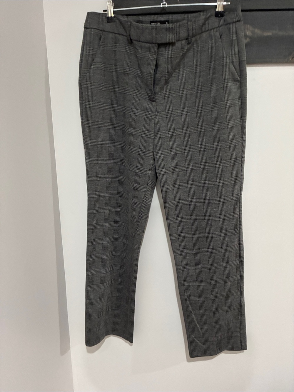 Simply Vera Vera Wang Gray Glen Plaid Straight-Leg Pants